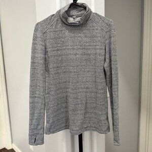 Lululemon Ready To Rulu Turtleneck Size 8 Gray Athletic Activewear Long Sleeve